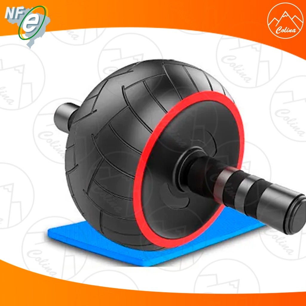 Roda Rolo Abdominal Lombar Grossa Musculação Profissional Nano Shop