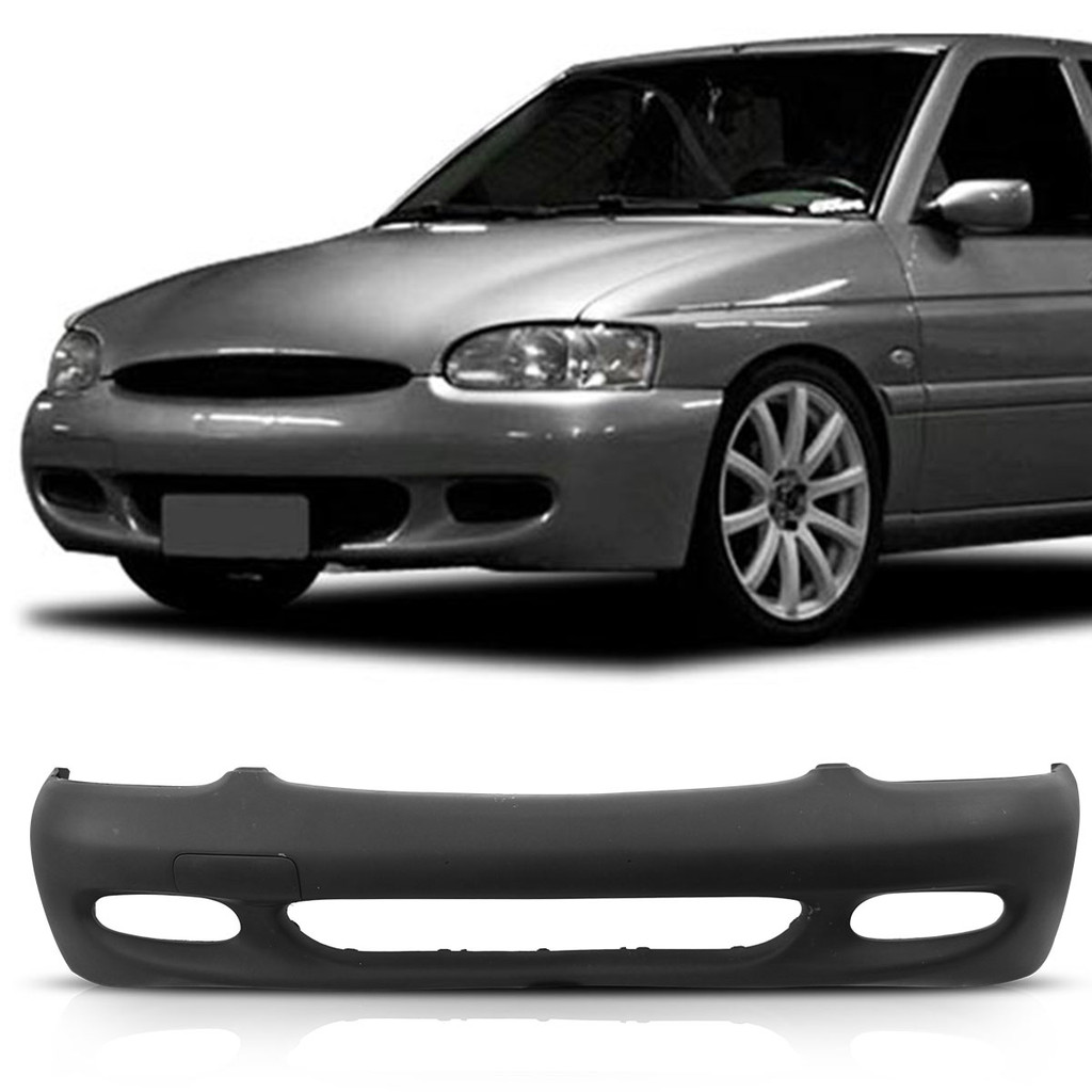 Parachoque Dianteiro Escort Zetec Perua Sw 97 98 99 2000 2001 2002 Preto em Oferta na Shopee