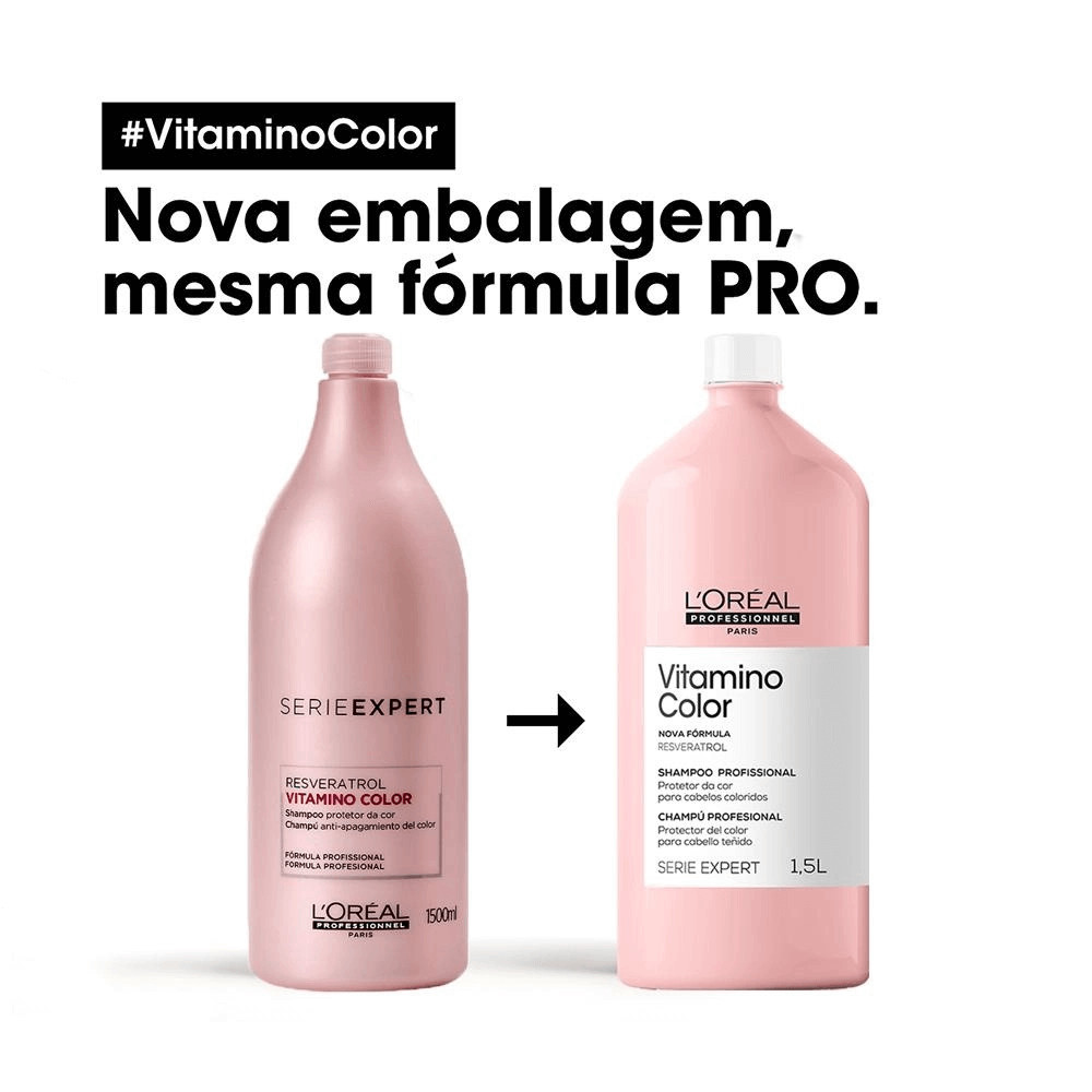 Shampoo L'Oréal Professionnel Serie Expert Vitamino Color 1500ml em Oferta na Shopee