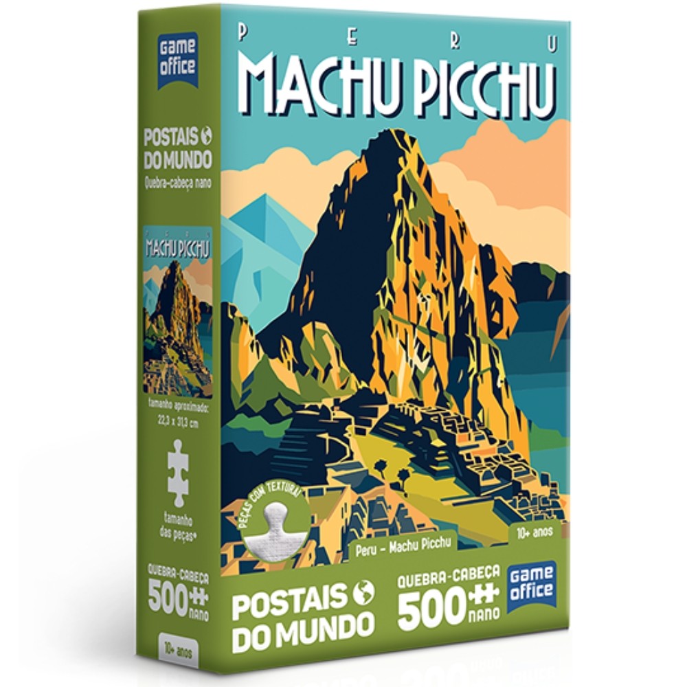 QUEBRA CABEÇA NANO PERU MACHU PICCHU POSTAIS DO MUNDO 500 PEÇAS PEQUENA TOYSTER PUZZLE PAISAGEM INCA em Oferta na Shopee