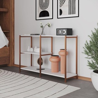 Aparador Industrial Artesania Cobre E Branco 120cm em Oferta na Shopee