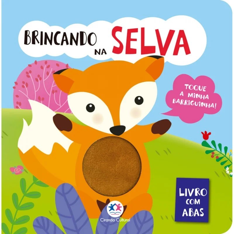 Livro Toque e Sinta - Brincando na Selva - Ciranda Cultural