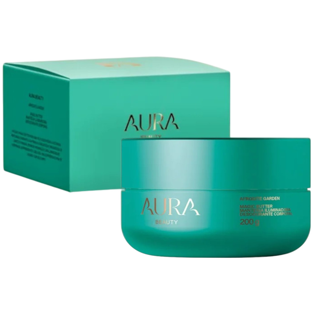 Lançamento Jad picon Aura Beauty Magic Butter Afrodite Garden Manteiga Iluminadora Desodorante Corporal 200g