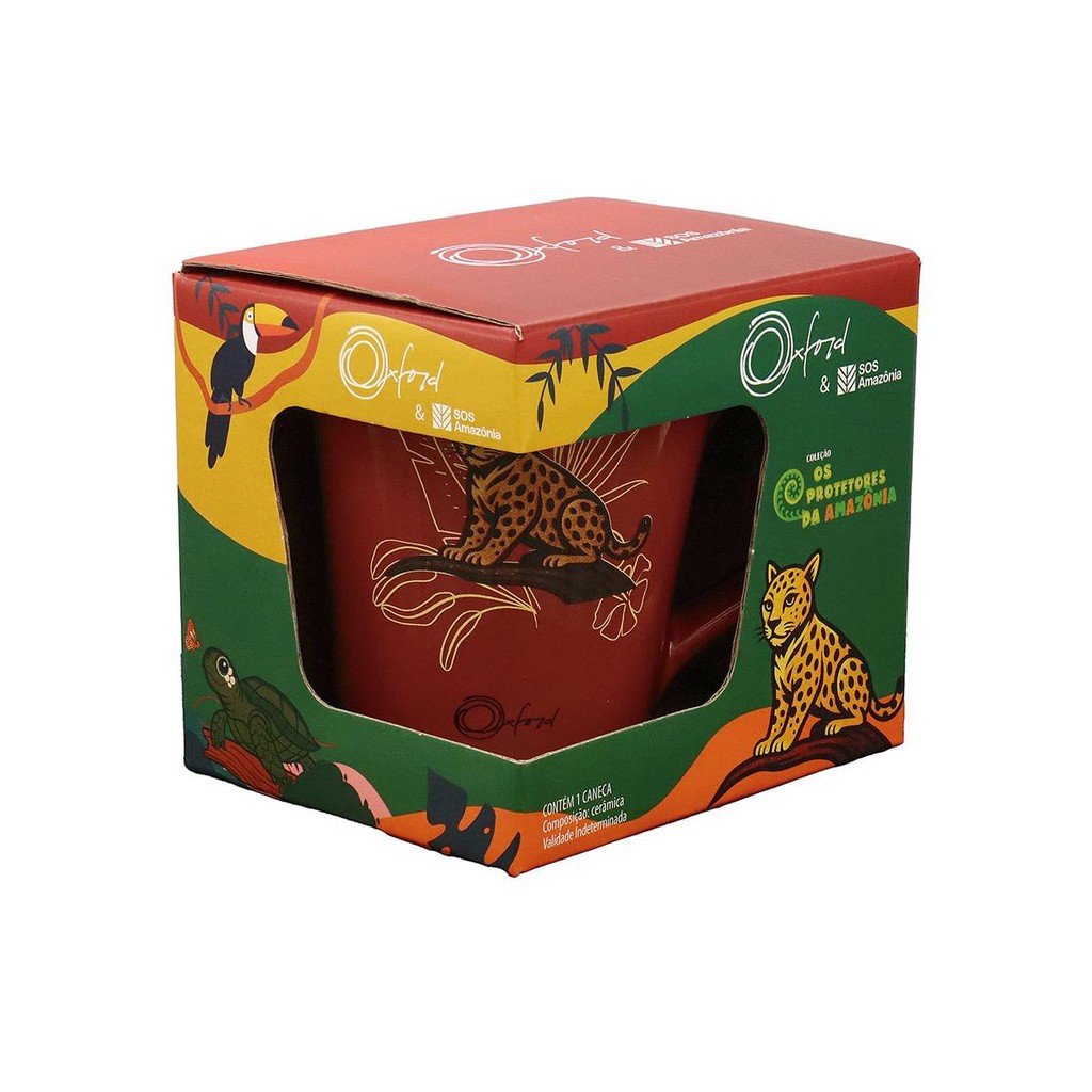 Detalhes do Caneca Oxford Tulipa 330 ml Onça-Pintada