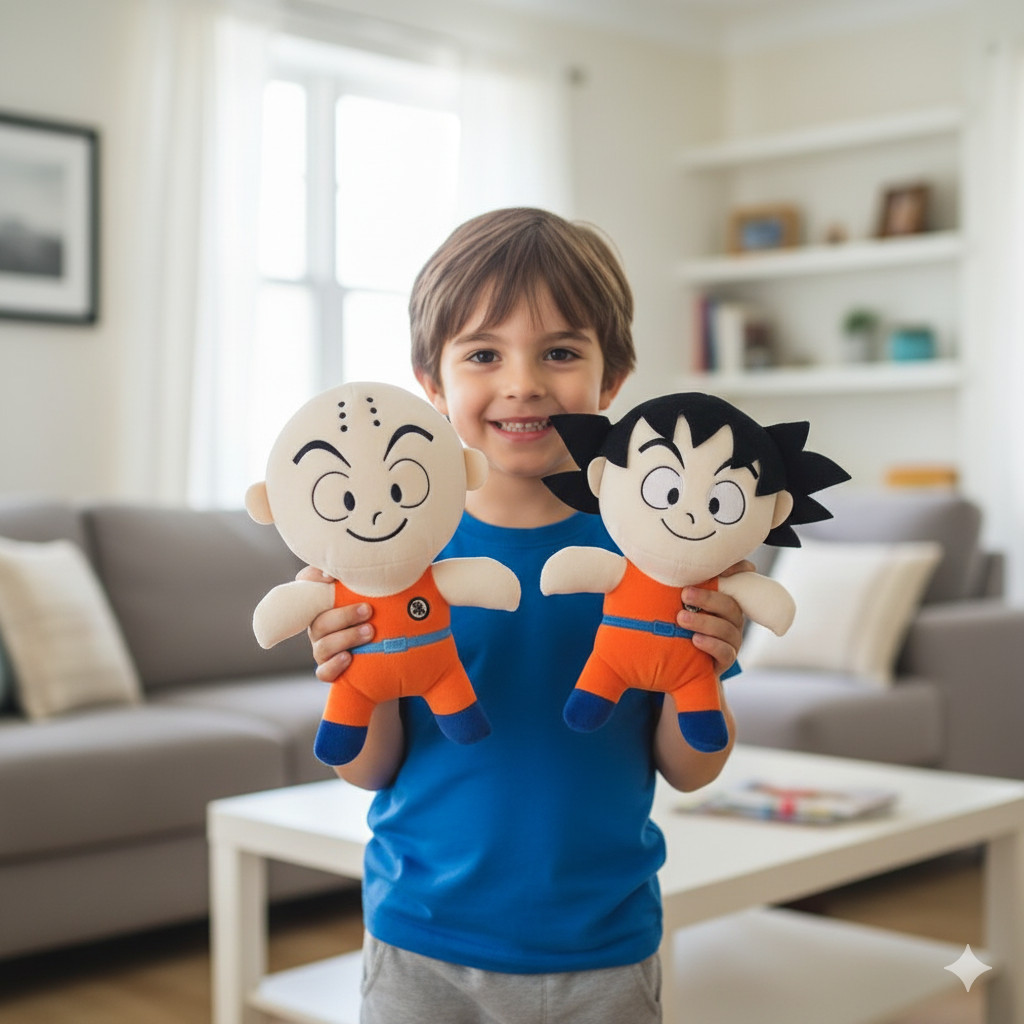 Kit Goku Kuririn Pelúcia Anime Dragon Ball 26 cm-alt pronta entrega presente em Oferta na Shopee