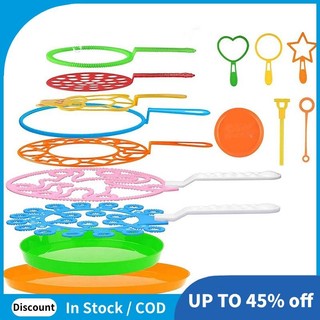 Kit De Varinha Grande De 15 Peças Para Crianças , Brinquedo Fazer Bolhas , Bolha Colorida Atividades Ao Ar Livre E Festa