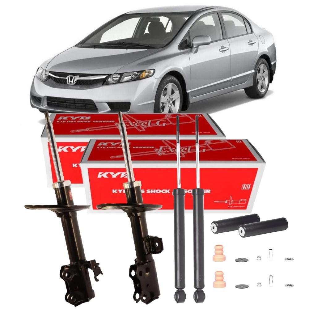 4 AMORTECEDORES HONDA NEW CIVIC 2006 ATÉ 2011 KAYABA em Oferta na Shopee