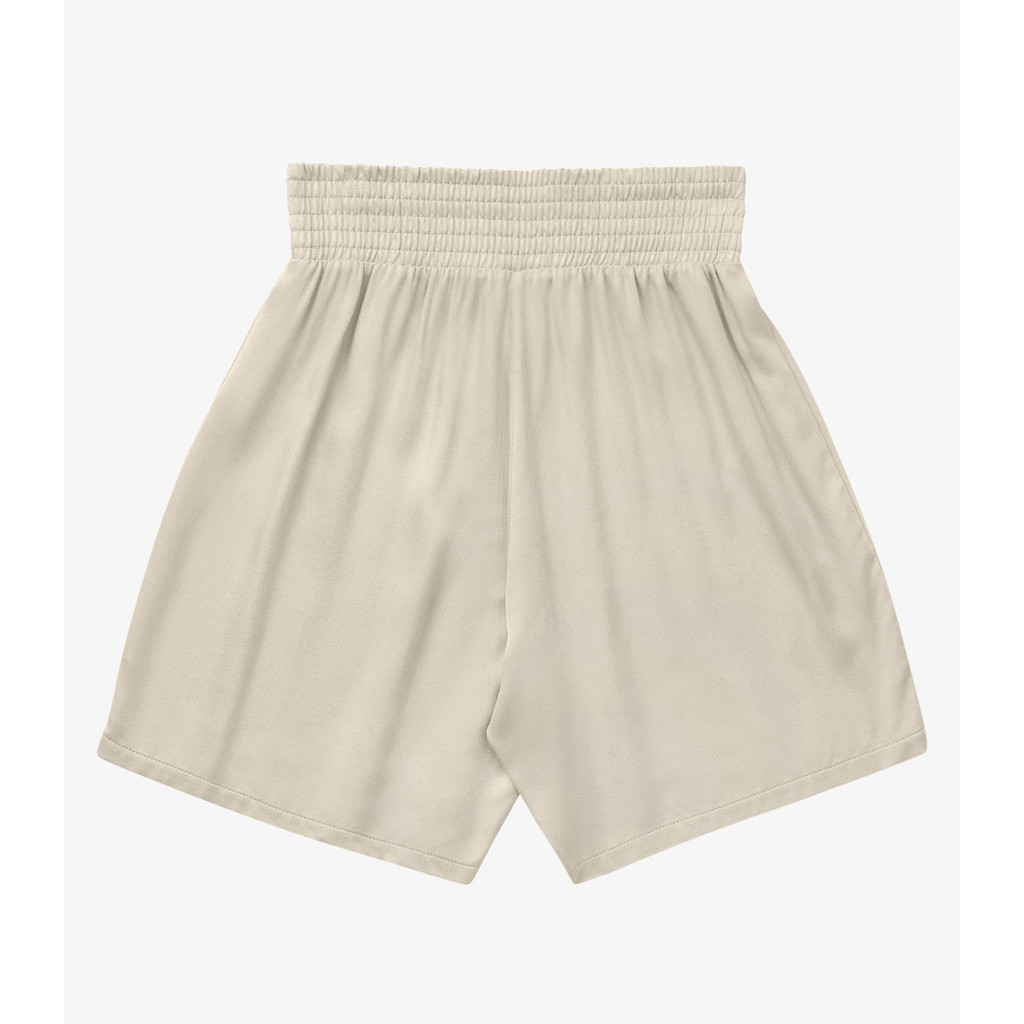 Shorts Feminina Viscose Rovitex Bege