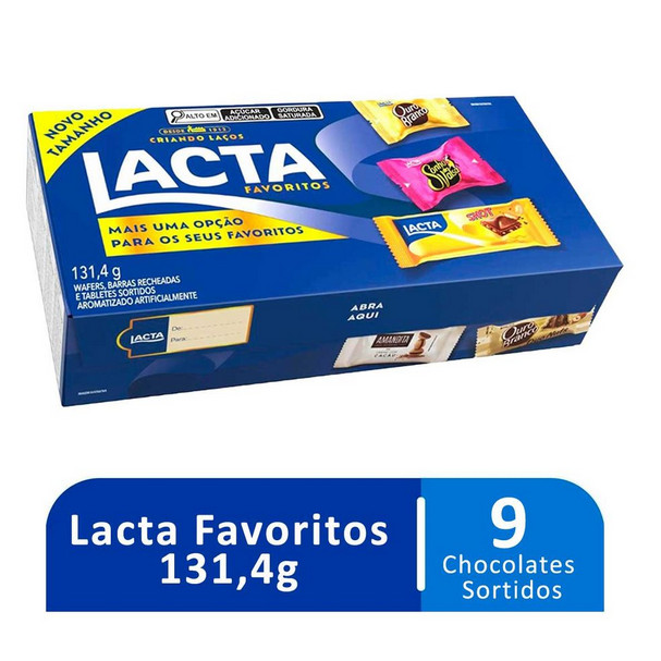 Bombom Favoritos Sortidos Lacta 131,4g