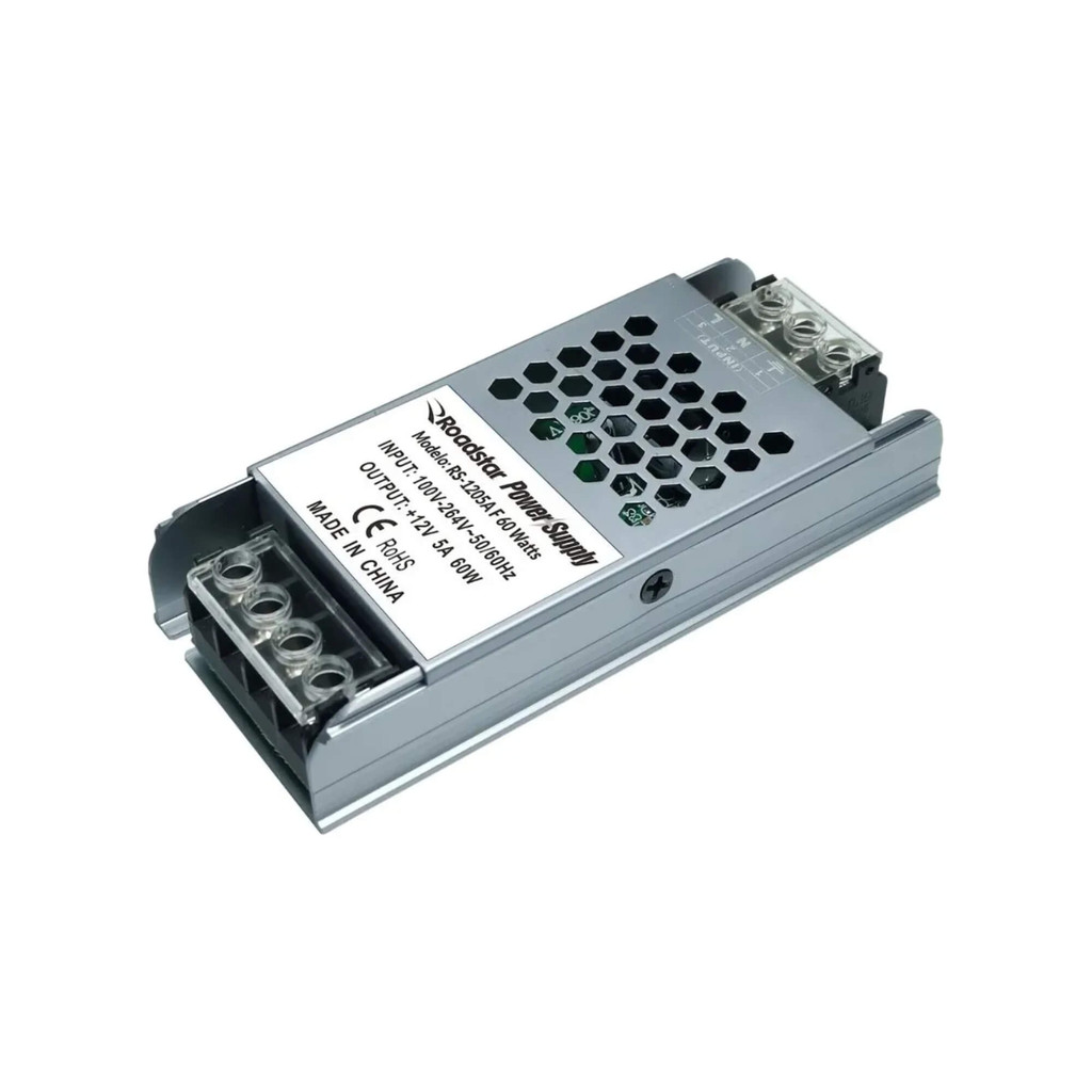 Fonte Chaveada Colméia Slim 12V 5A 60W Roadstar - RS1205A F 60W MI em Oferta na Shopee