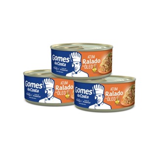 Kit 3 UN - Atum Ralado em Óleo - 170g - Gomes da Costa em Oferta na Shopee