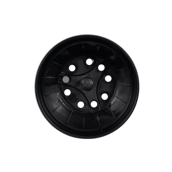 Kit 75 Vasos Pote 15 - REFORÇADO Cor Preta Para Rosa Mudas Plantas