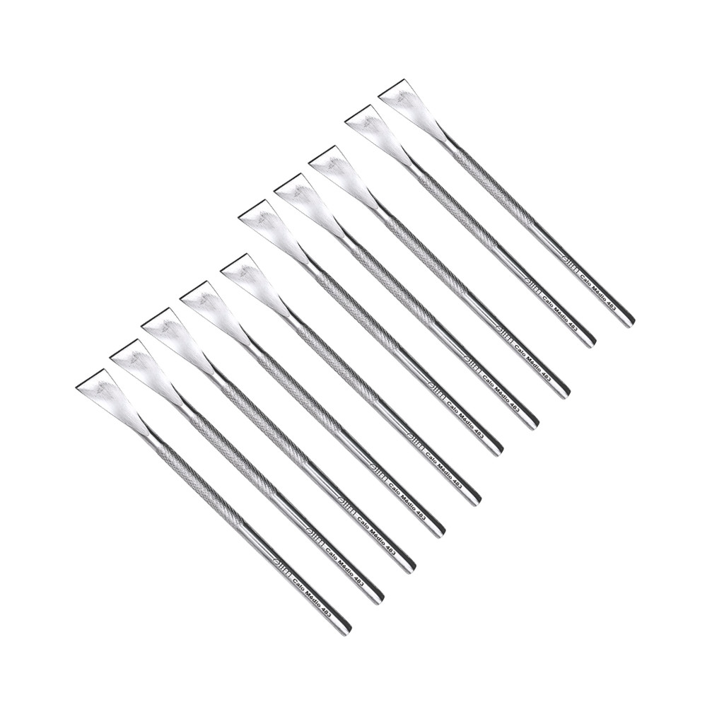 10 Espátula de Calo Médio Slim 483 Aço Inox