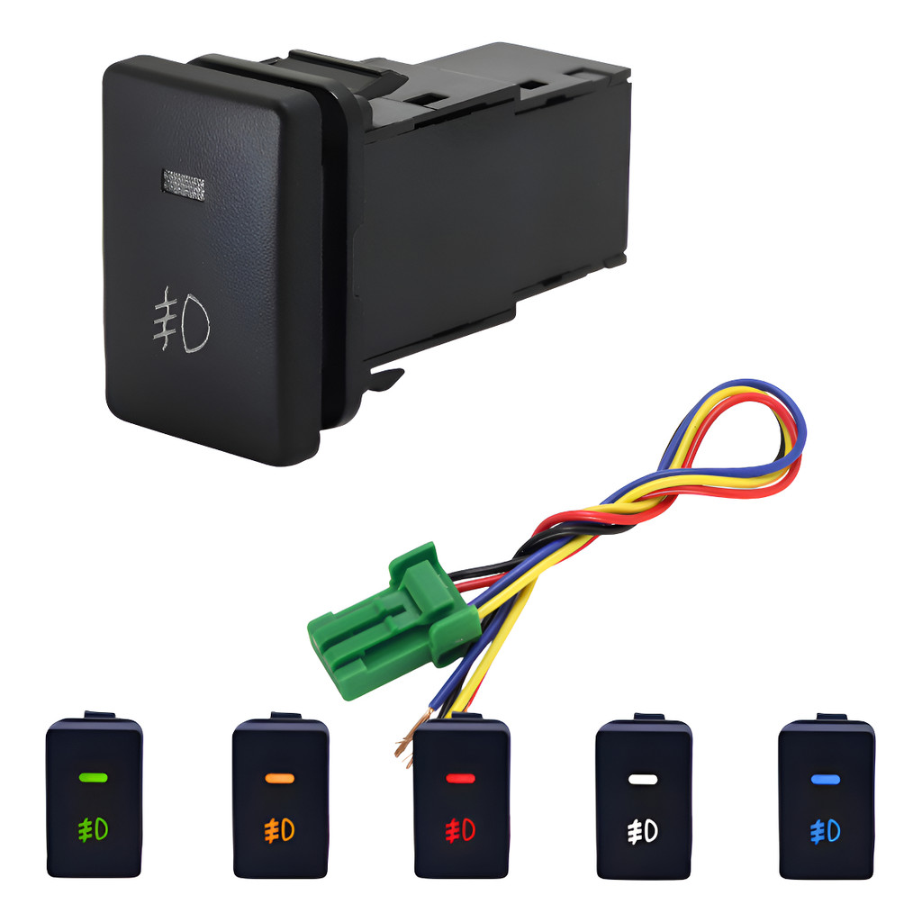 Botão Interruptor Acionador Farol Auxiliar Neblina Milha Com Conector Para Adaptações 01 Unid da 123facilassim