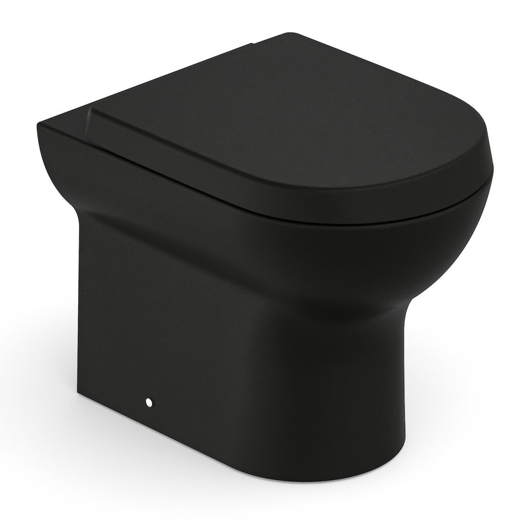 Kit Bacia Convencional, Assento Termofixo com Queda Amortecida e Complementos de Instalação Nexo Roc Matte Black em Oferta na Shopee