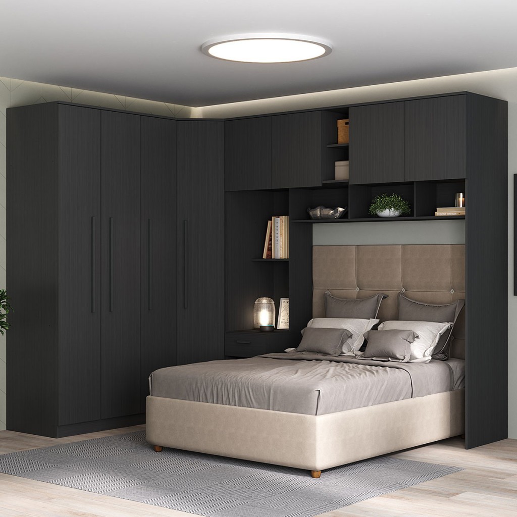 Guarda-Roupa Casal Modulado Lugano 8 Portas 3 Gavetas - Hecol Móveis em Oferta na Shopee