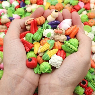 10/20/40 pcs Mini Frutas Brinquedo Legumes Brinquedos, Modelos de Comida em Miniatura, Mini Brinquedos de Faz de Conta p