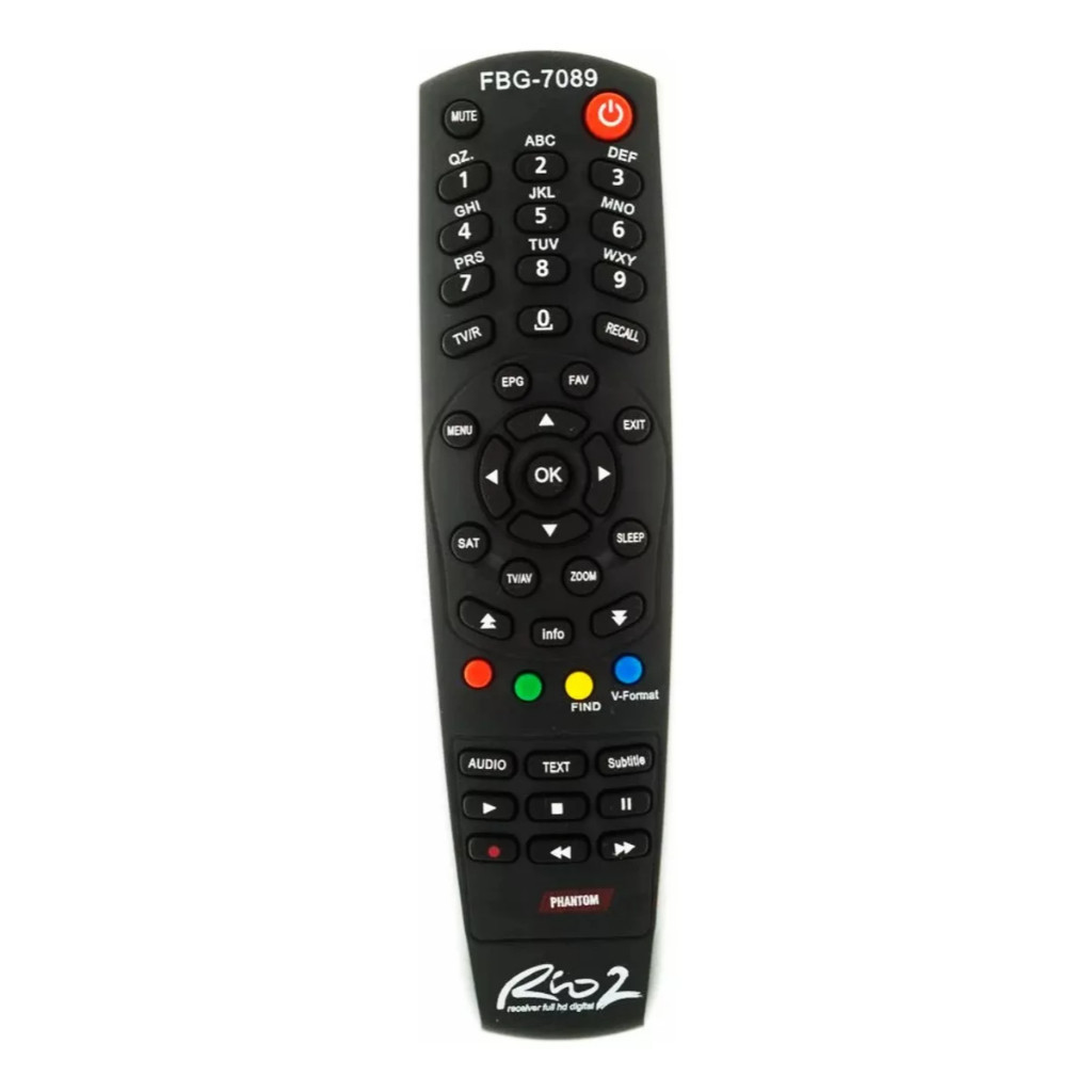 Controle  Rio 2 Ultra 5 Phantom FBG 7089 RBR 7103 SK 7089 -Rio  Rio2 -Ultra 5  Rio TV