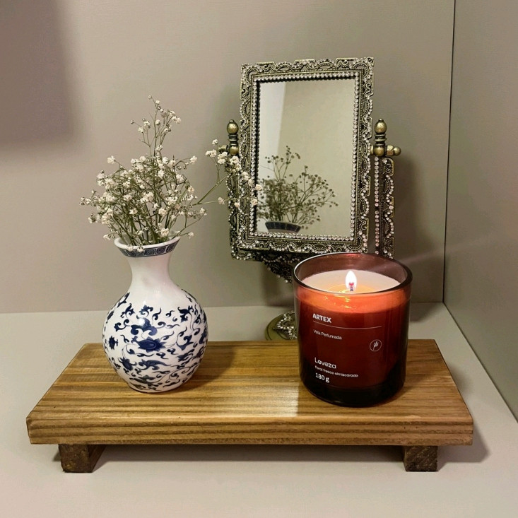 Bandeja Decorativa 30x19 P/ Bancada Mesa Festa Entre Outros Bandejinha Rústica Madeira Artesanal Porta Doces em Oferta na Shopee