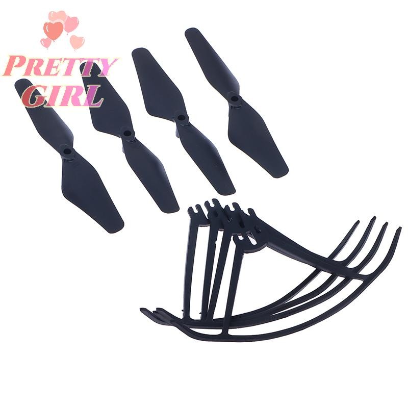 [Pretty ggirl] Kit De Peças Sobressalentes FOLD De 122 Mm Hélices des Adereços Estrutura De Proteção F84 Quadricóptero D