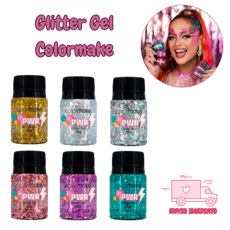 Glitter Gel 35g Glow Power Colormake Carnaval LANÇAMENTO em Oferta na Shopee