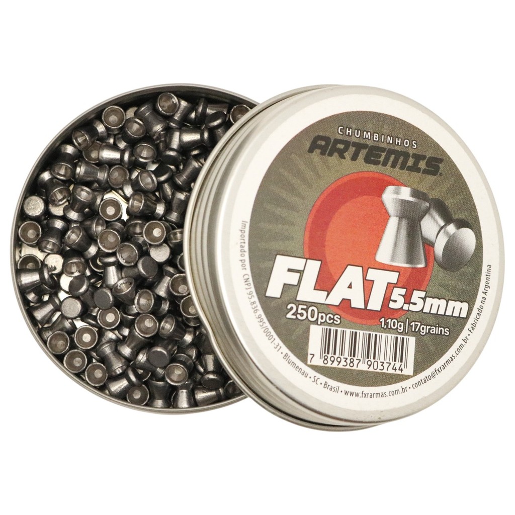 Chumbinho Artemis Flat Alta Precisão 5.5mm (.22) - 250un · foto 2