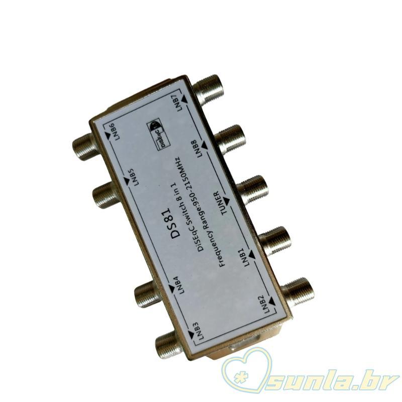 SUNL Advanced 8 Canais Comutação Sinal TV Por Satélite Através Controle Coaxial Único E Baixo Consum