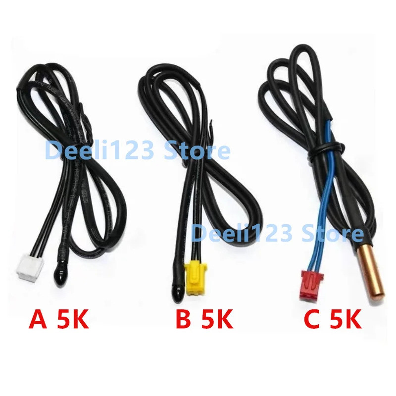 2 Pçs Novo Para AUX Ar Condicionado Tubo sensor De Temperatura Do Cabeça Térmica 10k metal H