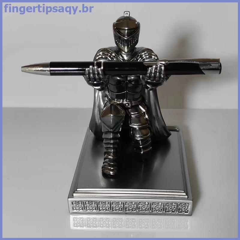 FINGE Cavaleiro Executivo Com Capacete , Estátua De Bronze , Casa , Estudo , Decoração De Escritório , Armadura De Uso ,