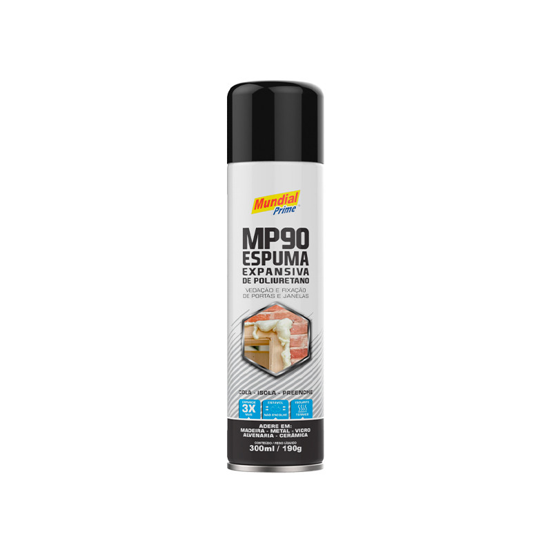 Espuma Expansiva de Poliuretano 300ml 190gr Mundial Prime MP10
