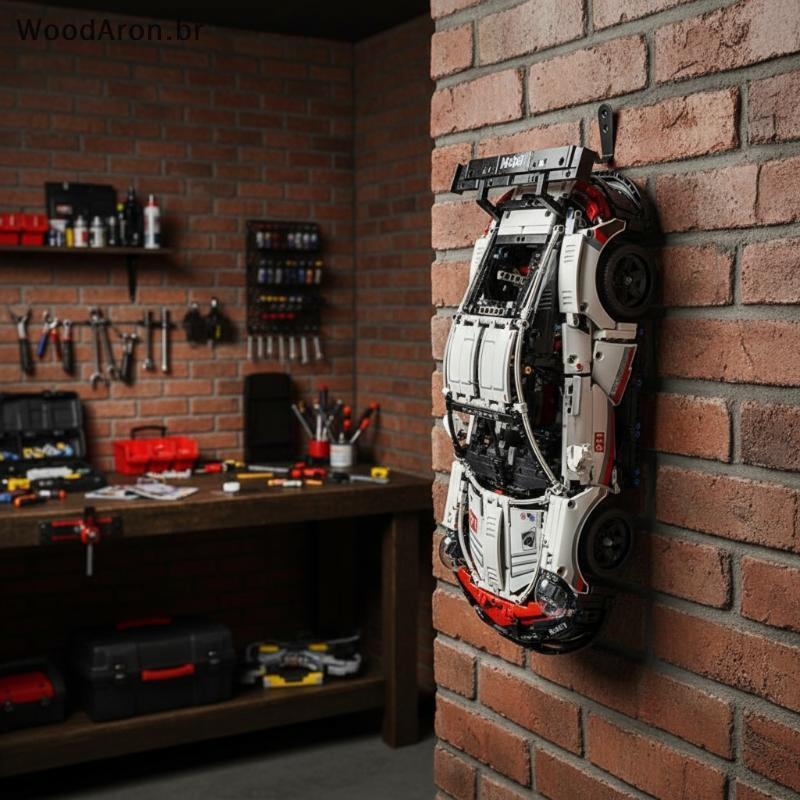 WoodAron 6 Peças Gancho De Montagem Na Parede Para MOC Technic W14 E Display Durável Ra Fácil Modelo De Carro Sala De Co