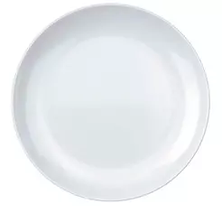 Conjunto de Pratos Sobremesa Nadir Vidro Branco Opaline Blanc 24 peças