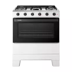 Fogão de Piso 5 Bocas Esmaltec F5ISB Ideal Pop | Mesa em Aço Inox, Acendimento Manual, Branco