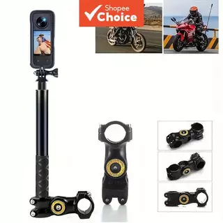Câmera Tripé Montagem Liga De Alumínio U Parafuso Guiador Braçadeira Universal Da Para Insta360 3 Te