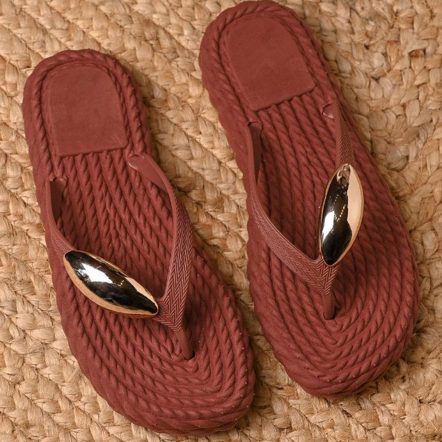 Chinelo Feminino Orlov Oval Confortável Casual Leve Antiderrapante Moda Feminina