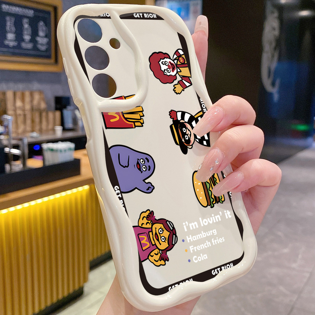 Compatível Com Sammsung Galaxy A17 A07 A16 A06 A55 A54 A53 A14 A12 Xadrez Big Mac Get Rich Case Capa Onda Interna