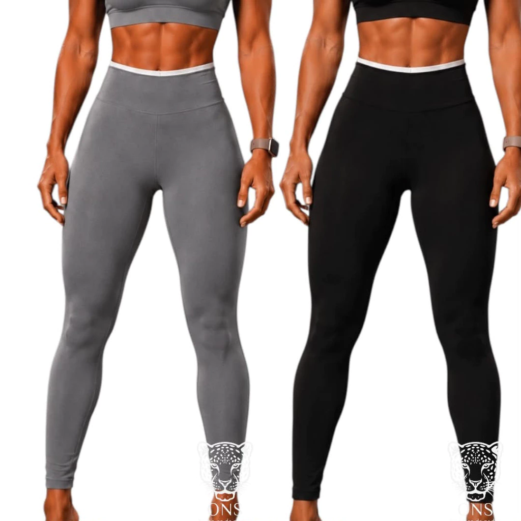 Kit 2 Calças Legging Suplex Premium Cintura Alta Zero Transparência Roupa Academia Frio — imagem 1