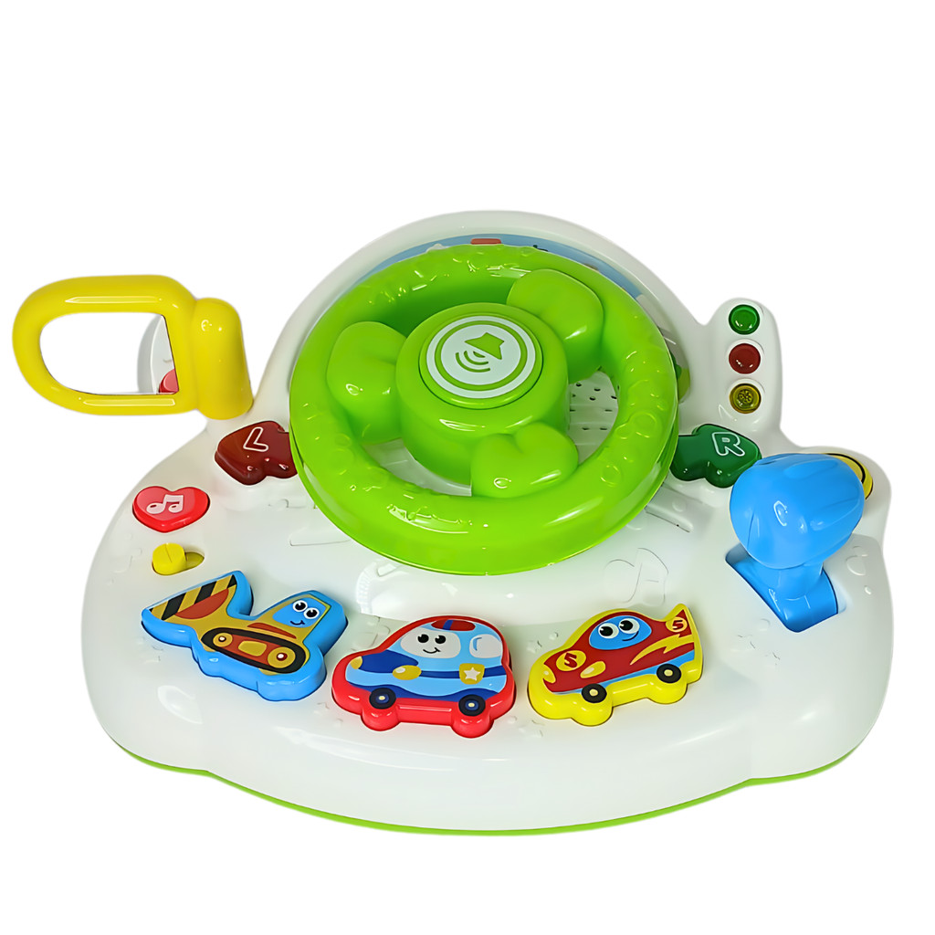 Brinquedo Infantil Volante Baby Musical Com Luz e Som - Castela