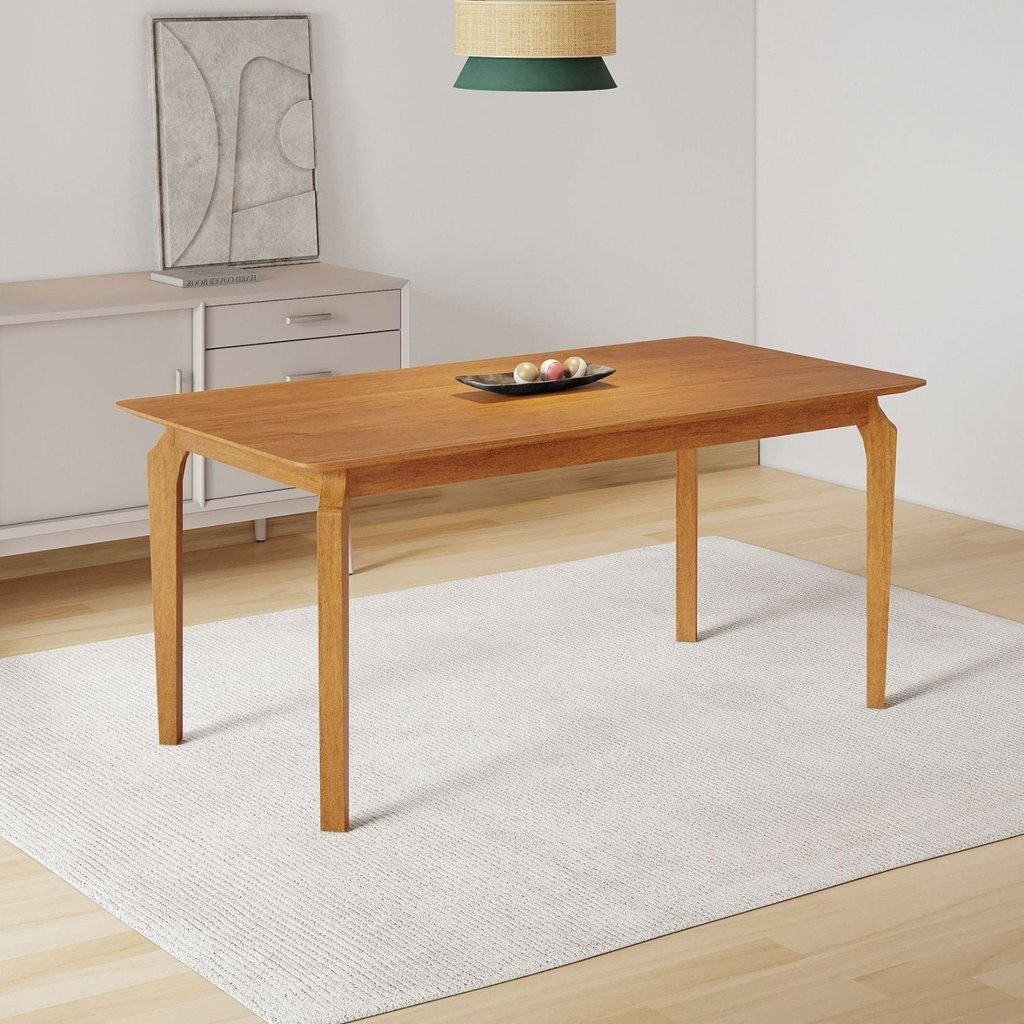 Mesa Candian 180 x 0,90 sem Vidro Tampo Amadeirado Marrom/Cinamomo 180