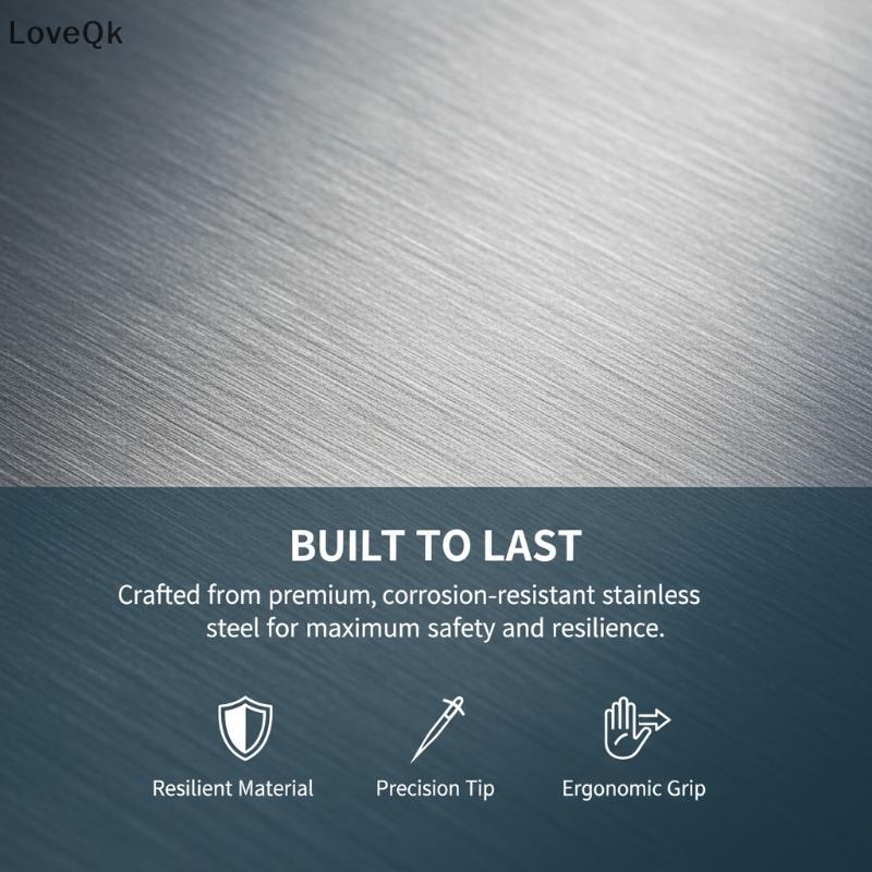 LoveQk Pinça De Piercing De Aço Inoxidável , Ferramenta De Braçadeira , Brinco De Unha Labial , Clipe De Punção , Aberto