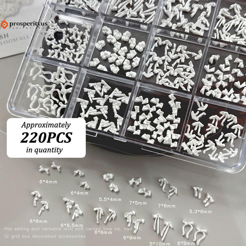 [PPTS] 12 Grades Arco Misto Mini Arte De Unha Strass Decalques De Unhas Design De Charme De Decoração Acessórios De