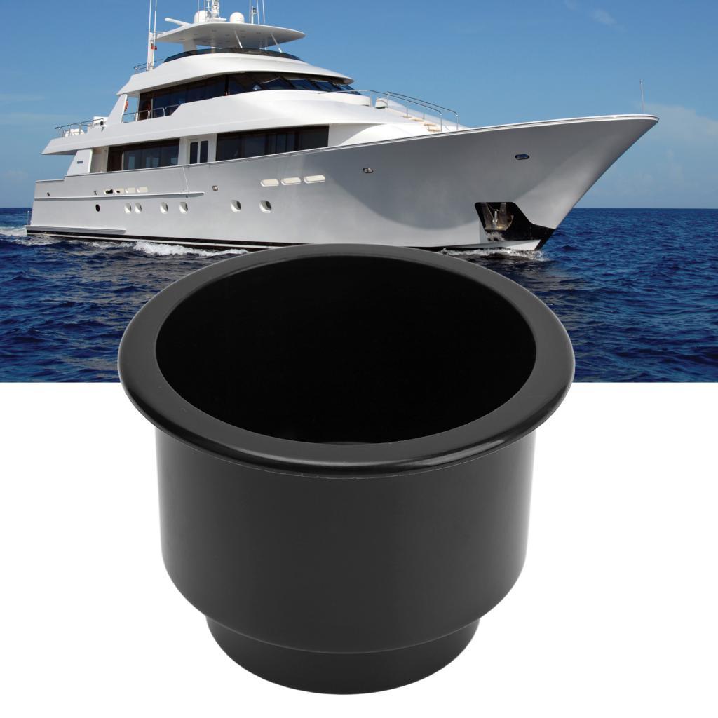Xixian Recessed Cup Drink Holder com furo de drenagem para RV Yacht Truck Boat Car (preto)