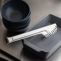Pegador de Massa 28,5cm Aço Inox Rojemac Profissional para Servir Espaguete Talharim Legumes Saladas Acompanhamentos