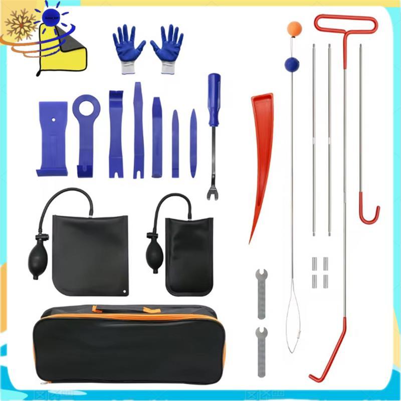 [Le's Shop] Kit De Seleção De Fechadura Conjunto De Ferramentas Automotivas Portáteis Bolsa De Transporte Para Veículos