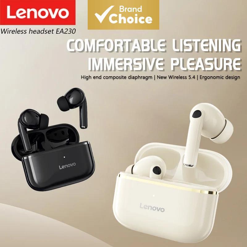 Fones de Ouvido True Wireless Lenovo EA230, Bluetooth 5.4, Intra-Auriculares, Bateria de 24H, Driver de 13mm, Som 360° e