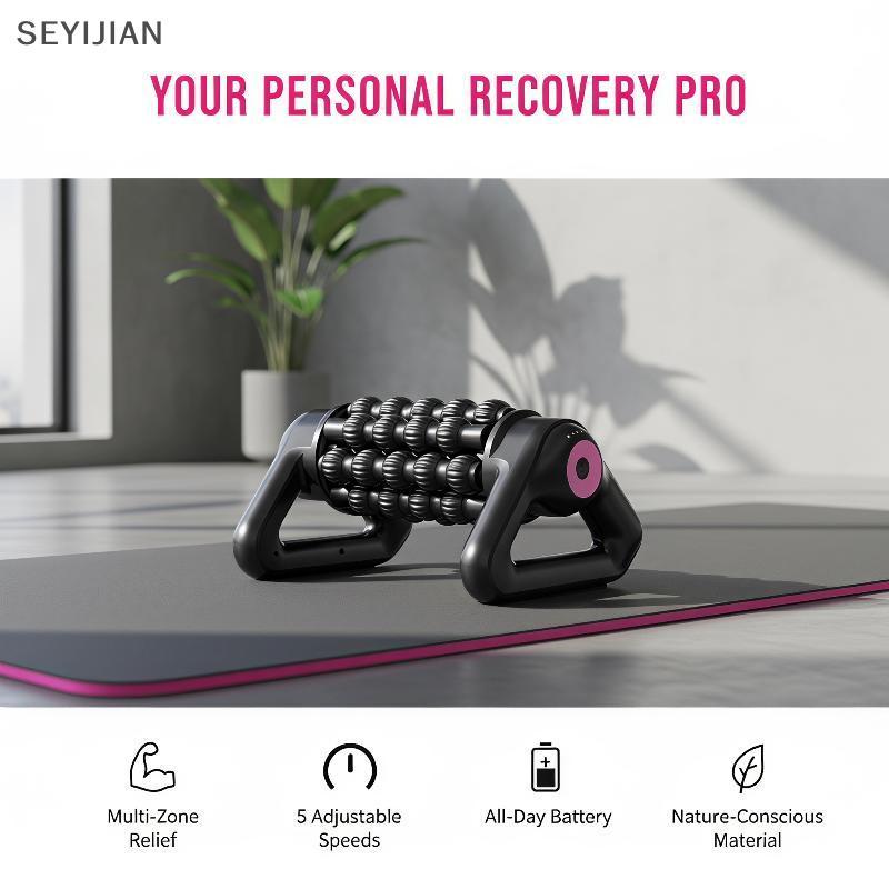 [EYS] Multifuncional Elétrico Tecido Profundo Massagem Rolete Coluna Portátil Yoga Para Casa Academia Exercício Recupera