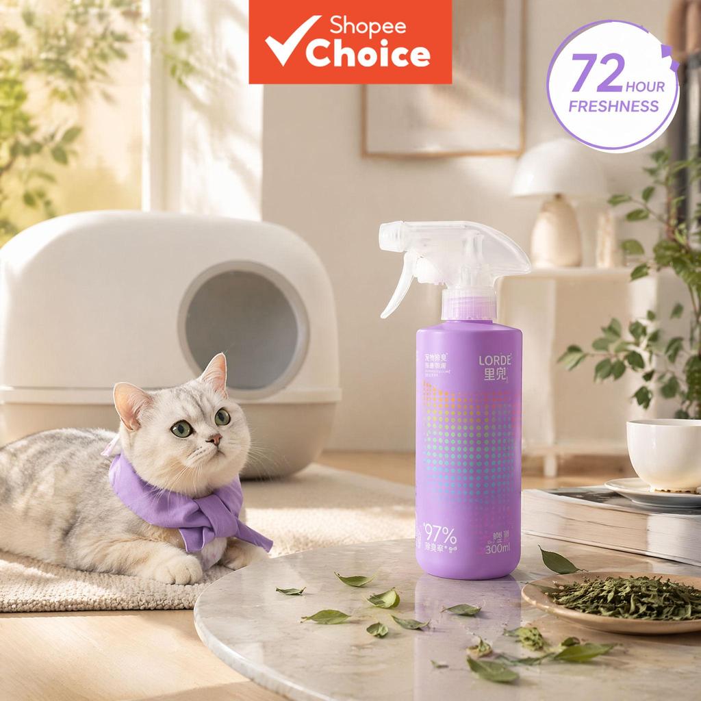LORDE Sunshine Spray de Chá Verde Perfumado para Animais de Estimação - Elimina Odores e Desinfeta