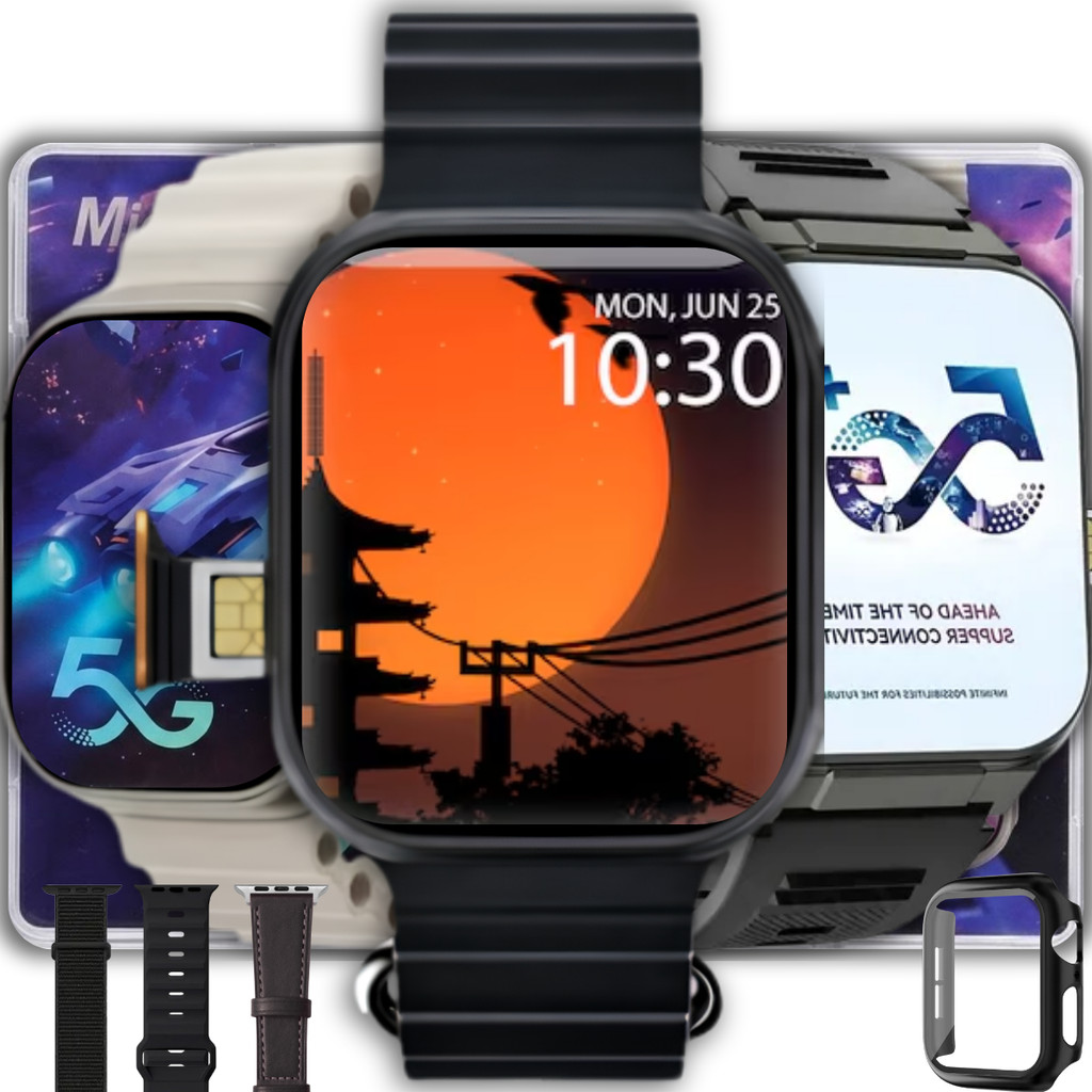 Relógio Smartwatch Ultra 4 Ai 5g Chip 16GB Câmera Android Wifi Apps 2GB Ram Tela Amoled
