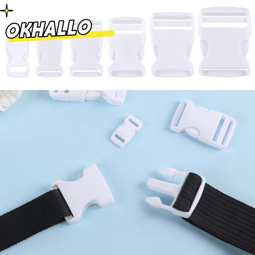 OKHALLO 2/5/10/20/30pcs Fivela Curva De Alta Qualidade Bolsa Alça Webbing Hardware Dual Paracord Pulseira Bloqueio