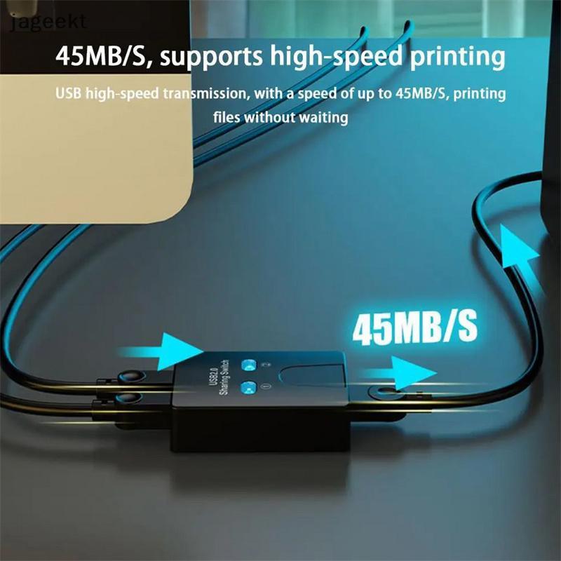 [jageekt] USB2.0 2 Portas Hub USB Switch Impressora Sharer Twoputers Splitter U In Share Dispositivo De Disco De Compart
